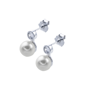 Cercei argint perla clasic