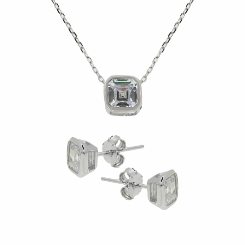 Set argint pietre zirconiu - 628803