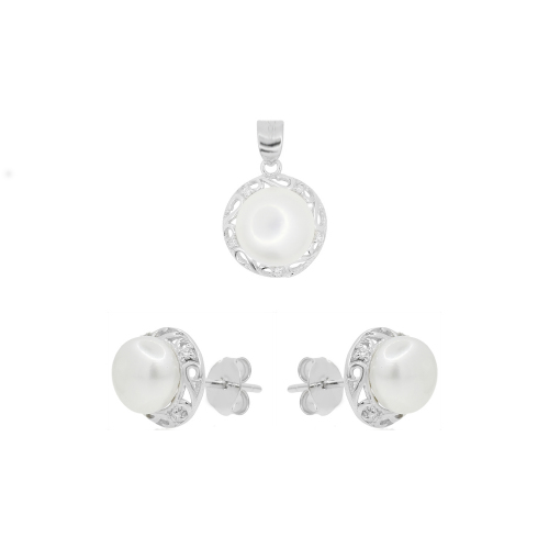 Set argint mix perla zirconiu - 5000000658619