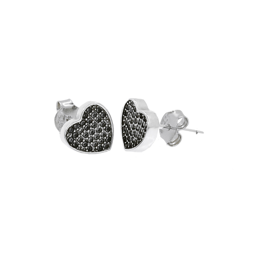Cercei argint zirconiu vintage hearts - 5000000655700