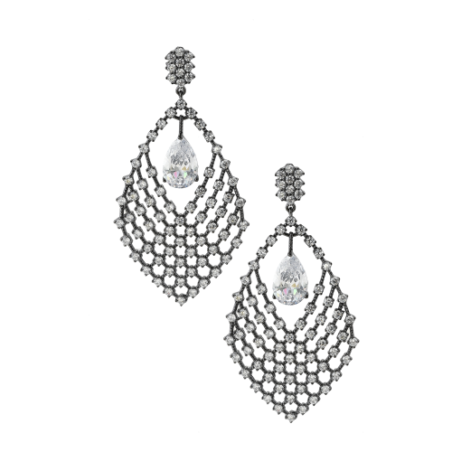 Cercei argint chandelier - Skylar