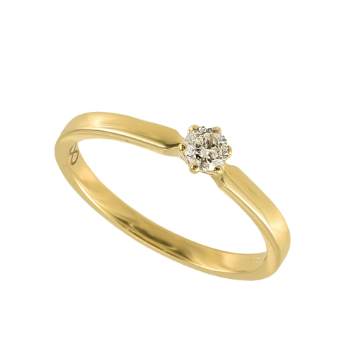 Inel logodna aur 18K cu diamant 0.16 G VS - 6020000010421