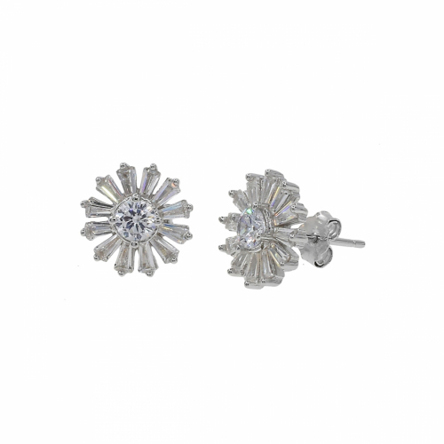 Cercei argint pietre zirconiu - 602636