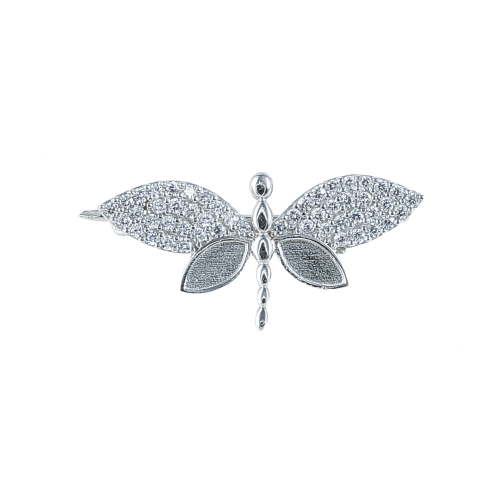 Brosa argint zirconiu butterfly - 5000000700875