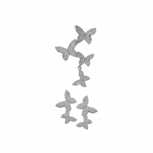 Set argint fluture - 607327