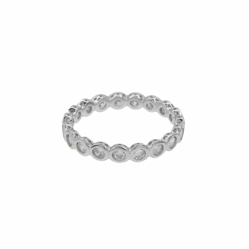 Inel argint pietre zirconiu - 608096