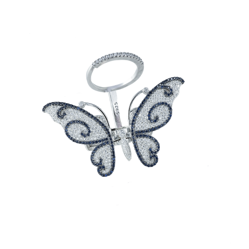 Inel argint zirconiu fluture - 5000000592777
