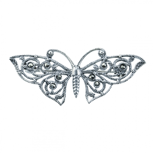 Brosa argint marcasite fluture - 5000000699766