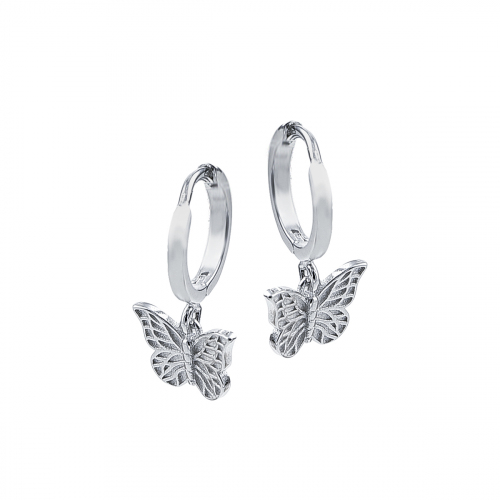 Cercei argint zirconiu fluture  - 5000000742158