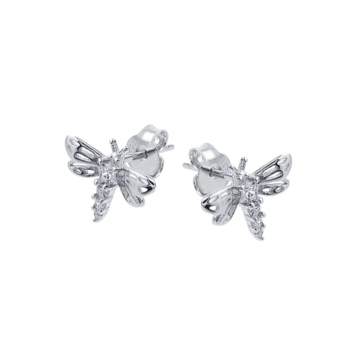 Cercei argint zirconiu fluture - 5000000742493
