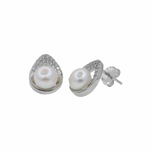 Cercei argint perla - 637201