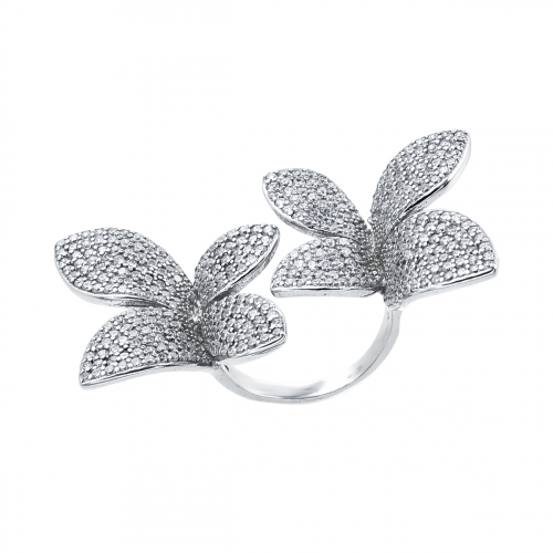 Inel argint zirconiu fluture - 5000000693405