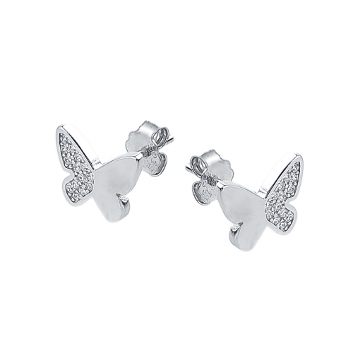 Cercei argint zirconiu fluture - 5000000746934
