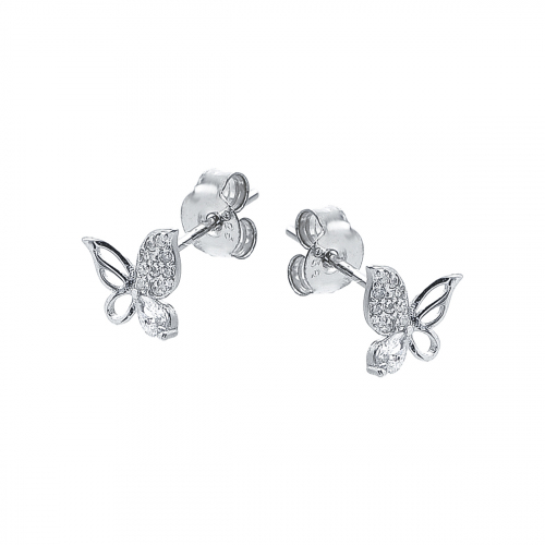 Cercei argint zirconiu fluture  - 5000000742349