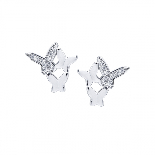 Cercei argint zirconiu fluture - 5000000752843