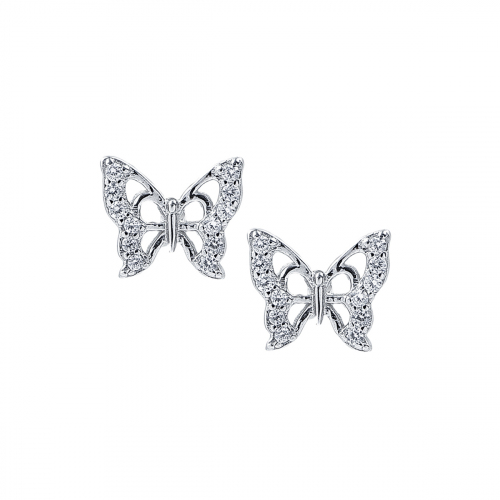 Cercei argint zirconiu fluture - 5000000752874
