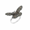Inel argint zirconiu fluture - 575701*
